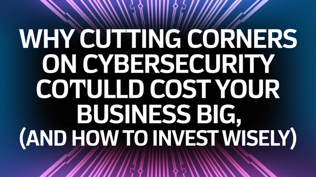 Why Cutting Corners on Cybersecurity Could Cost Your Business Big (And How to Invest Wisely)