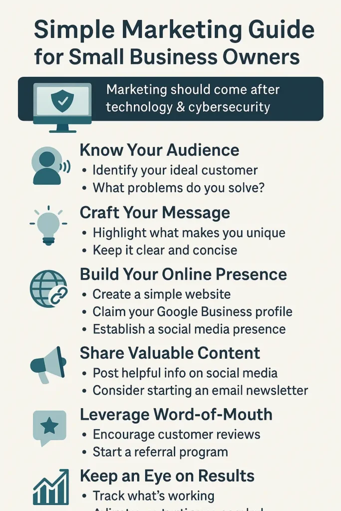 The Small Business Owner’s Guide to Effective Marketing: Why Cybersecurity Must Come First