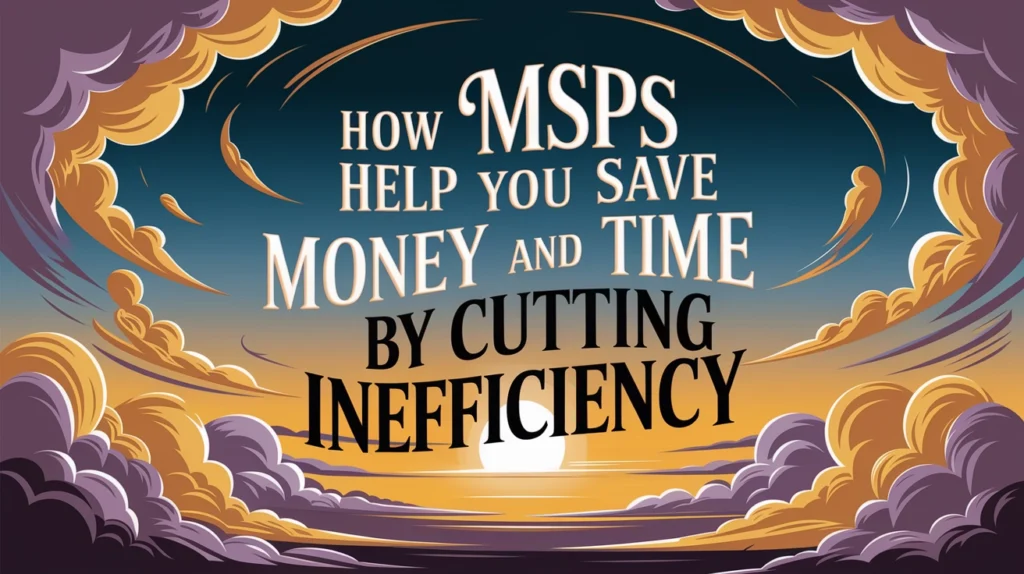 How MSPs Help You Save Money and Time by Cutting Inefficiency